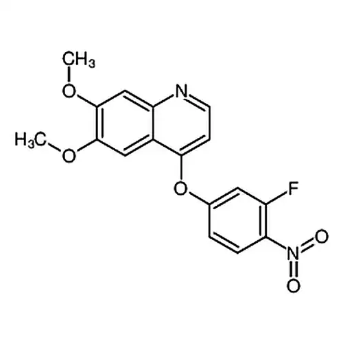 4-(3-フッ素-4-ニトロベンゼン酸素基)-6，7-二メチル酸素基キノリン