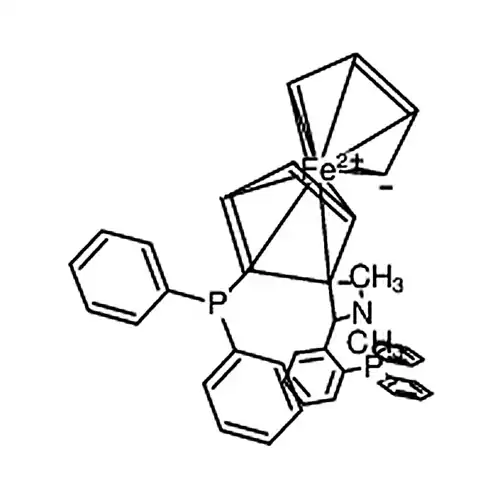 (1S)-二фенил膦-2-[(R)-Α-(N，N-二метиламин)-邻二бензол膦бензолметил]二茂железа