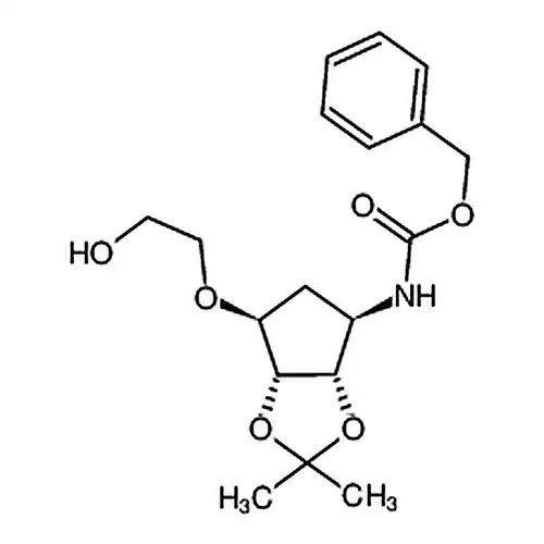 ((3aS,4R,6S,6aR)-6-(2-ヒドロキシエチル酸素基)-2,2-ジメチル四水素-3aH-环ペンチル二エン并[d][1,3]二酸素杂环ペンチルエン-4-基)アミノギ酸苄エステル