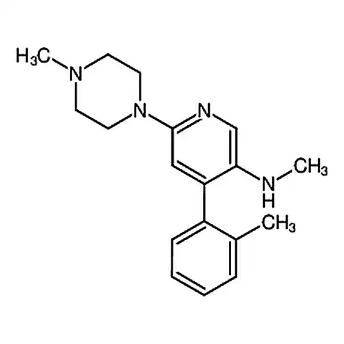 3-PYRIDINAMINE，N-METHYL-4-(2-METHYLPHENYL)-6-(4-METHYL-1-PIPERAZINYL)-