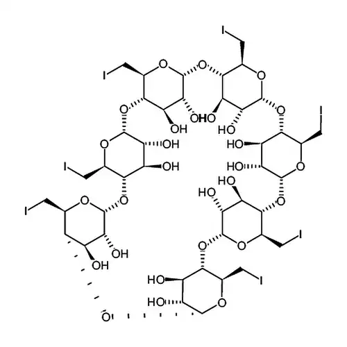 Heptakis(6-iodo-6-deoxy)-β-cyclodextrin