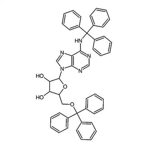 (2R，3R，4S，5R)-2-(6-(三벤젠메틸아미노)-9H-퓨린-9-基)-5-((三벤젠메틸산소代)메틸)테트라히드로푸란-3，4-二알코올
