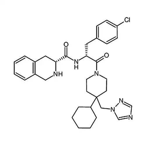 (R)-N-((R)-1-(4-((1H-1,2,4-三唑-1-基)メチル)-4-环ヘキシル基哌啶-1-基)-3-(4-塩素フェニル )-1-酸素代プロピル-2-基)-1,2,3,4-四水素イソキノリン-3-メチルアミド