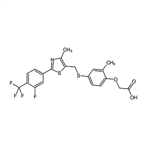 2-(4-(((2-(3-Fluoro-4-(trifluoromethyl)phenyl)-4-methylthiazol-5-yl)methyl)thio)-2-methylphenoxy)acetic acid