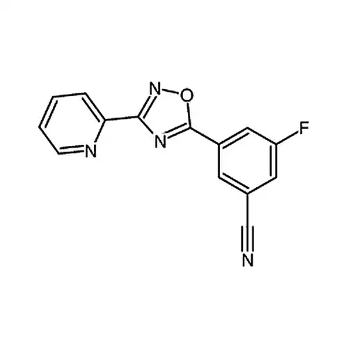 3-Fluoro-5-[3-(2-pyridinyl)-1，2，4-oxadiazol-5-yl]-benzonitrile