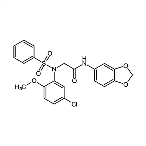 N-(ベンゼン并[d][1,3]二酸素ペンチル环-5-基)-2-(N-(5-塩素-2-メチル酸素基フェニル)フェニル磺アミド基)エチルアミド