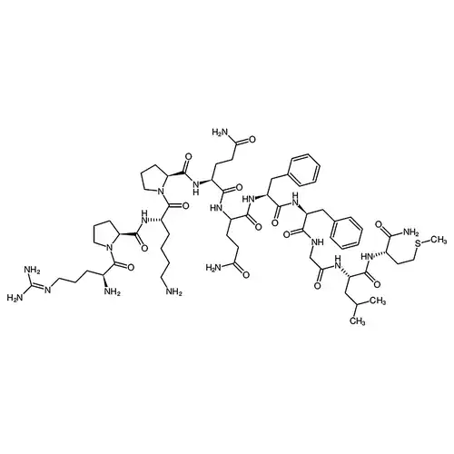 Substance P，Neurokinin P，Arg-Pro-Lys-Pro-Gln-Gln-Phe-Phe-Gly-Leu-Met-NH2，RPKPQQFFGLM-NH2