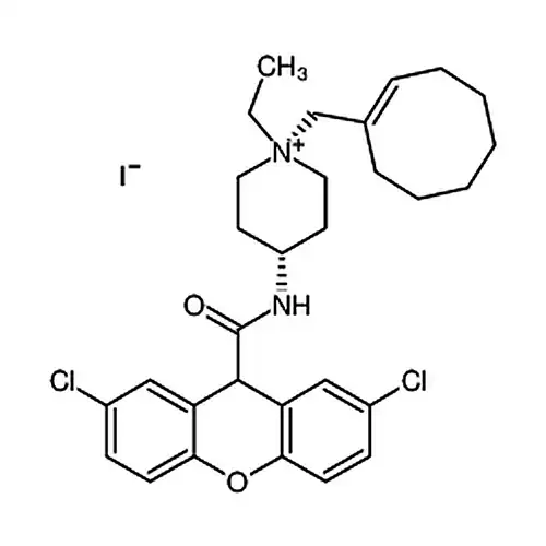 1，4-CIS-1-(1-CYCLOOCTEN-1-YLMETHYL)-4-[[(2，7-DICHLORO-9H-XANTHEN-9-YL)CARBONYL]AMINO]-1-ETHYLPIPERIDINIUM IODIDE