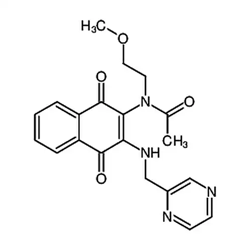 N-(1，4-二산소代-3 - ((피라진-2-基메틸)아미노)-1，4-二수소萘-2-基)-N-(2-메틸산소