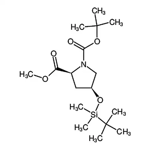 (2S，4S)-1-叔-부틸基2-메틸4-((叔-부틸基디메틸메틸규소알칸基)산소代)피롤알칸-1，2-二개미산基에스테르
