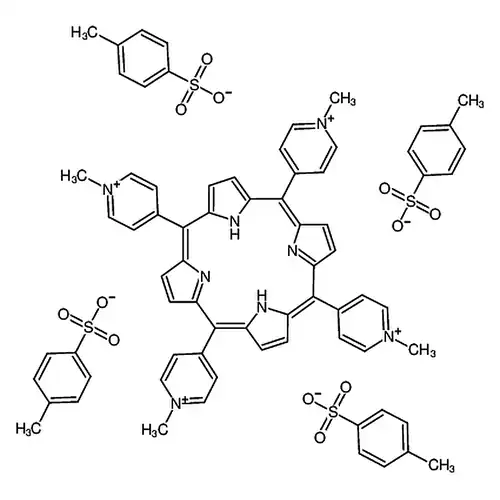 TMPyP [=α,β,γ,δ-四(1-метил피리딘嗡-4-基)卟啉对톨루엔сульфокислотасоль] [меди和магния用超高灵敏分光光度реактив][用于以HPLC进行的золота属同时测定]