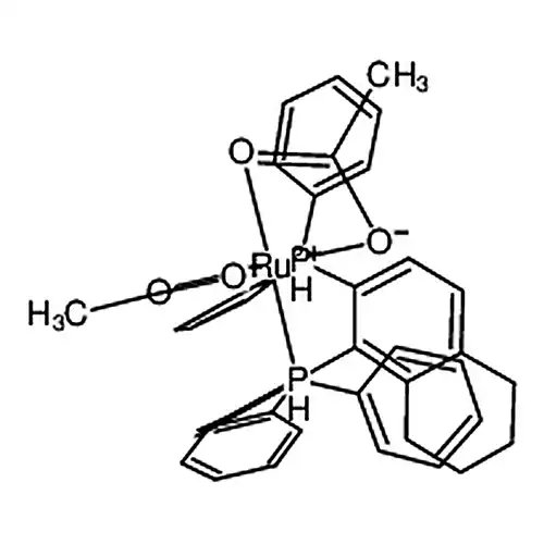 二酢酸根[(R)-(+)-2，2′-二(二フェニル膦基)-5，5′，6，6′，7，7′，8，8′-八水素-1，1′-联萘基]钌(II)