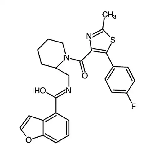 (S)-N-((1-(5-(4-фторафенил)-2-метилтиазол-4-羰基)哌啶-2-基)метил)бензол并фуран-4-метиламид