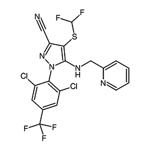 1-(2,6-二염소-4-(三불소메틸)페닐)-4-((二불소메틸)황基)-5-((피리딘-2-基메틸)아미노)-1H-피라졸-3-메틸腈