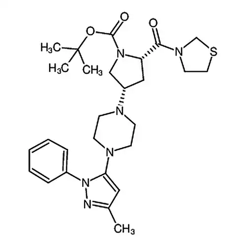 (2S，4S)-4-[4-(3-Methyl-1-Phenyl-1H-Pyrazol-5-Yl)-1-Piperazinyl]-2-(3-Thiazolidinylcarbonyl)-1-Pyrrolidinecarboxylic Acid Tert-Butyl Ester
