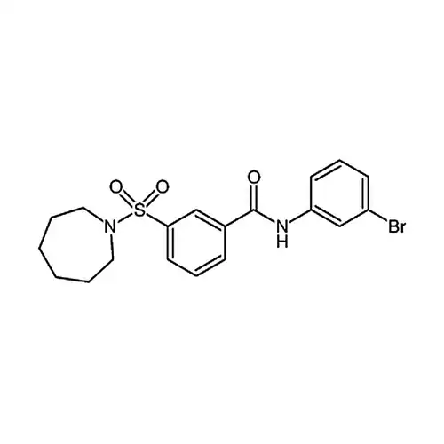 3-(질소杂环헵틸알칸-1-基磺酰基)-N-(3-브롬페닐)벤조일아민