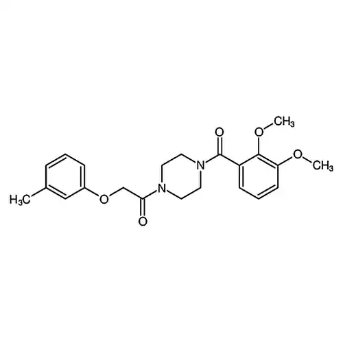 1-[4-(2，3-Dimethoxybenzoyl)-1-piperazinyl]-2-(3-methylphenoxy)-ethanonemethylphenoxy)acetyl]-piperazine (9CI)