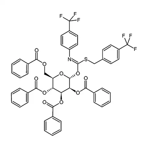 2,3,4,6-四-O-ベンゾイル-&alpha;-D-吡喃ブドウ糖基-对三フッ素メチル苄硫黄代-N-(对三フッ素メチルフェニル)メチル酰亚アミン塩