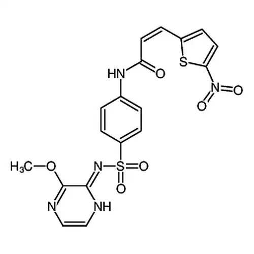 N-(4-(N-(3-メチル酸素基ピラジン-2)氨磺酰基)フェニル)-3-(5-ニトロチオフェン-2-基)プロピレンアミド