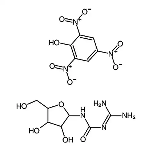 1-(二アミノ亚メチル)-3-(beta-D-フラン核糖基)脲苦味酸塩