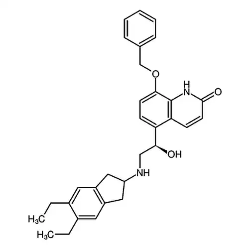 (R)-5-[2-[(5，6-디에틸-2，3-二수소-1H-茚-2-基)아미노]-1-히드록시에틸]-8-(苄산소基)-2(1H)-퀴놀린케톤