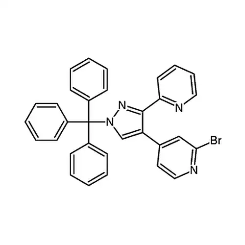 2-брома-4-(3-(피리딘-2-基)-1-三бензолметил-1H-пиразол-4-基)피리딘
