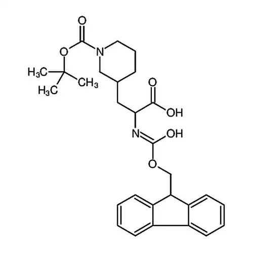 2-(Fmoc-アミノ)-3-(1-Boc-3-哌啶基)プロピオン酸