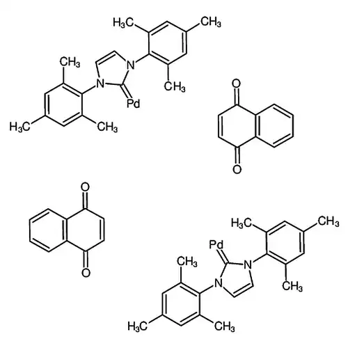 1,3-Bis(2,4,6-trimethylphenyl)imidazol-2-ylidene (1,4-naphthoquinone)palladium(0) dimer