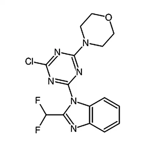 4-(4-хлора-6-(2-(二фтораметил)-1H-бензол并[d]имидазол-1-基)-1,3,5-三嗪-2-基)吗啉