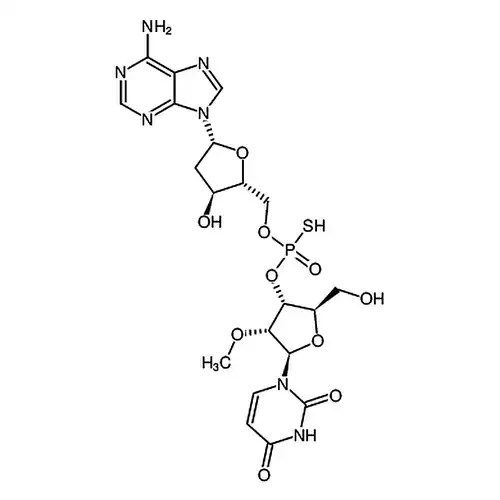 2'-O-methyl-P-thiouridylyl-(3'→5')-2'-deoxy-Adenosine