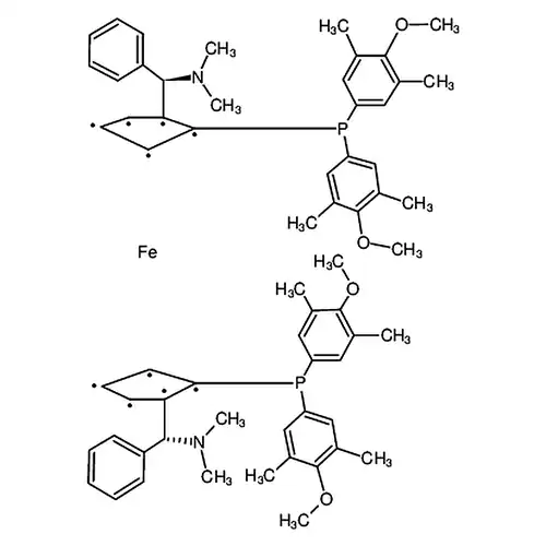 (SP,S′P)-1,1′-双[双(4-метилкислорода基-3,5-ксилол基)膦基]-2,2′-双[(R)-α-(二метиламино)бензолметил]二茂железа