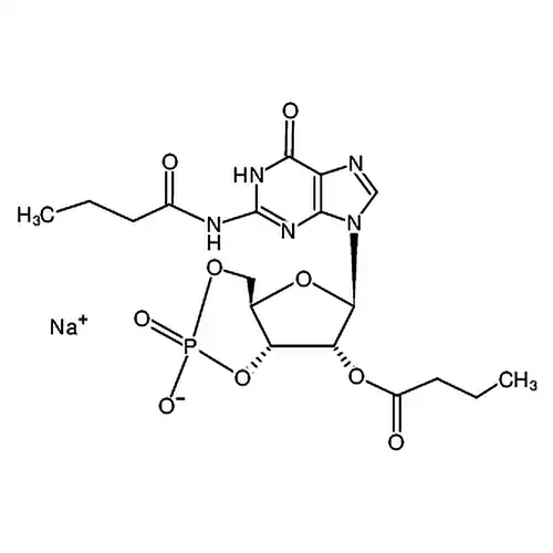 N-(1-кислородабутил基)-环3'，5'-(фосфорная кислотаводородасоль)2'-масляная кислота鸟苷单натриясоль