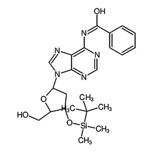 N-(9-((2R,4S,5R)-4-((tert-Butyldimethylsilyl)oxy)-5-(hydroxymethyl)tetrahydrofuran-2-yl)-9H-purin-6-yl)benzamide
