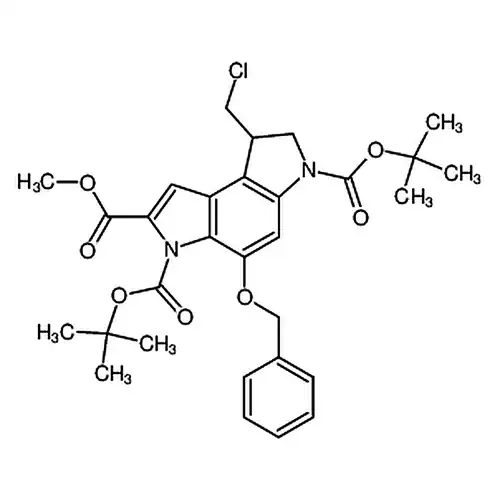 2-メチル4-(苄酸素基)-8-(塩素メチル)-7,8-二水素ピロール并[3,2-e]インドール-2,3,6-三羧酸3,6-二叔ブチルエステル