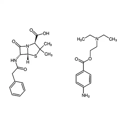Procaine benzylpenicillin for peak identification A