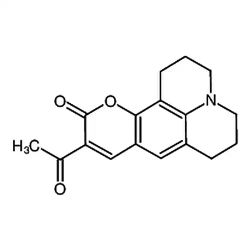 10-Acetyl-2,3,6,7-tetrahydro-1H,5H,11H-pyrano[2,3-f]pyrido[3,2,1-ij]quinolin-11-one