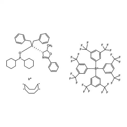 ((4S，5S)-(-)-O-[1-ベンジル-1-(5-メチル-2-フェニル-4，5-二水素オキサゾール-4-基)-2-フェニルエチル]-二环ヘキシル基リン)(1，5-COD)铱 (I) 四三(3，5-双(三フッ素メチル)ベンゼンホウ酸