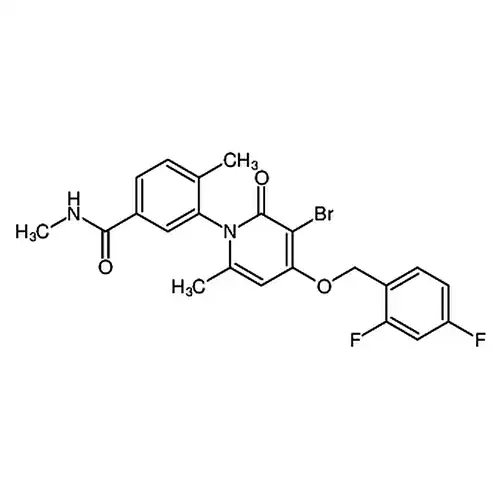 3-брома-4-(2,4-二фтора苄кислорода基)-1-[5-[(метиламино)羰基]-2-метилфенил]-6-метил피리딘-2(1H)-кетон