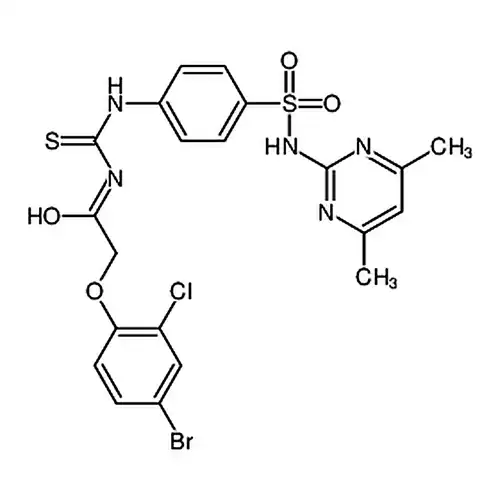 2-(4-브롬-2-염소벤젠산소基)-N-((4-(N-(4,6-디메틸피리미딘-2-基)氨磺酰基)페닐)아미노황代메틸酰基)에틸아미드
