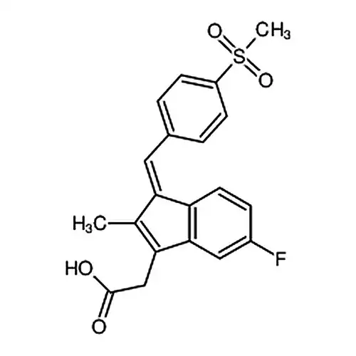 (Z)-2-[6-фтора-2-метил-3-[(4-метил磺酰基фенил)亚метил]-1-茚基]уксусная кислота