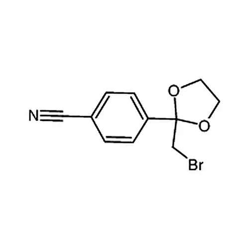 4-[2-(브롬메틸)-1，3-二噁알칸-2-基]벤젠메틸腈