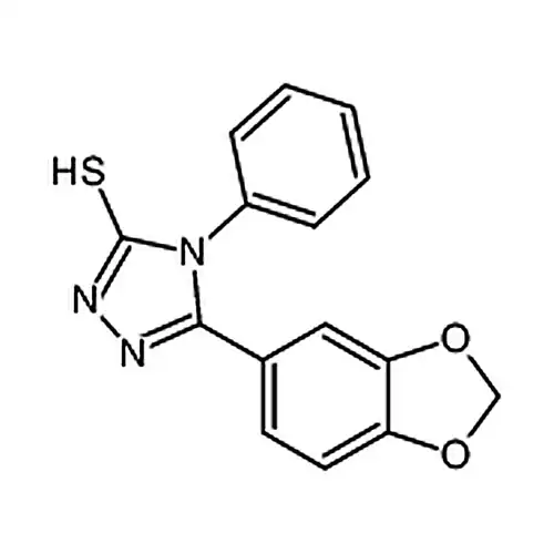 5-(ベンゼン并[d][1,3]二酸素ペンチル环-5-基)-4-フェニル-4H-1,2,4-三唑-3-硫黄アルコール