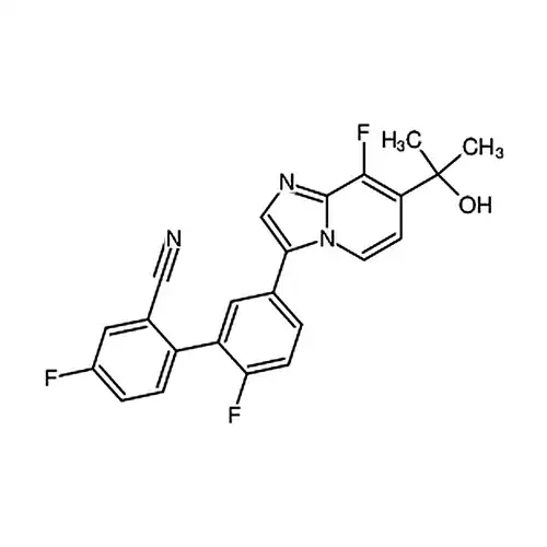 2'，4-Difluoro-5'-[8-fluoro-7-(1-hydroxy-1-methylethyl)imidazo[1，2-a]-pyridin-3-yl]-[1，1'-biphenyl]-2-carbonitrile