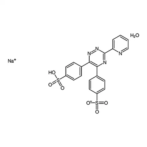 4-(3-(피리딘-2-基)-6-(4-磺基페닐)-1，2，4-三嗪-5-基)벤젠술폰산나트륨수화물