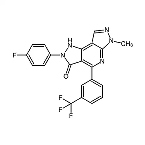 2-(4-불소페닐)-6-메틸-4-(3-(三불소메틸)페닐)-1,2-二수소二피라졸并[3,4-b：3'，4'-d]피리딘-3(6H)-케톤
