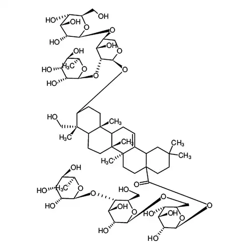 白头翁皂苷H；3-O-β-D-ブドウ糖( 1→4)-[  -L-鼠李糖(1→2)]- -L-阿拉伯糖 常春藤配基- 28-O-鼠李糖(1→4)ブドウ糖(1→6)ブドウ糖苷
