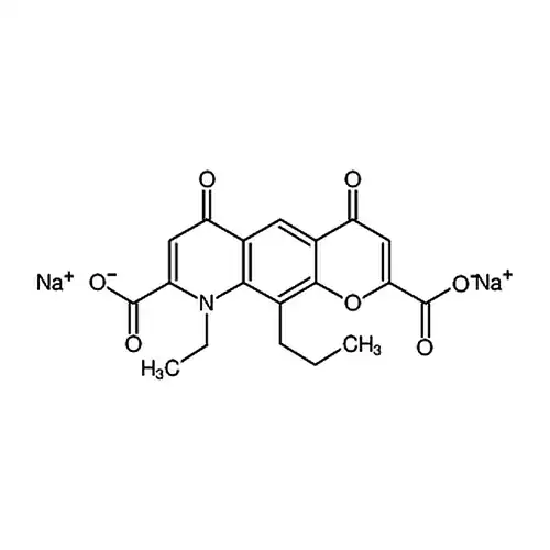 Sodium 9-ethyl-4,6-dioxo-10-propyl-6,9-dihydro-4H-pyrano[3,2-g]quinoline-2,8-dicarboxylate