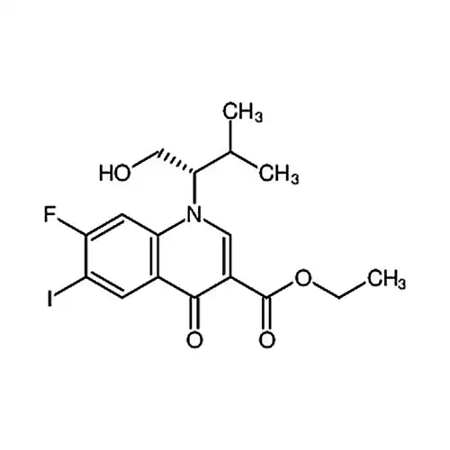 7-フッ素-1,4-二水素-1-[(1s)-1-(ヒドロキシメチル)-2-メチルプロピル基]-6-ヨウ素-4-酸素代-3-キノリンギ酸エチルエステル
