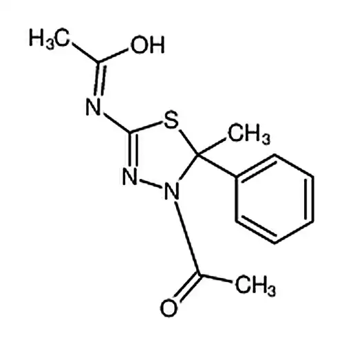 N-(4-アセチル-4,5-二水素-5-メチル-5-フェニル-1,3,4-噻二唑-2-基)エチルアミド