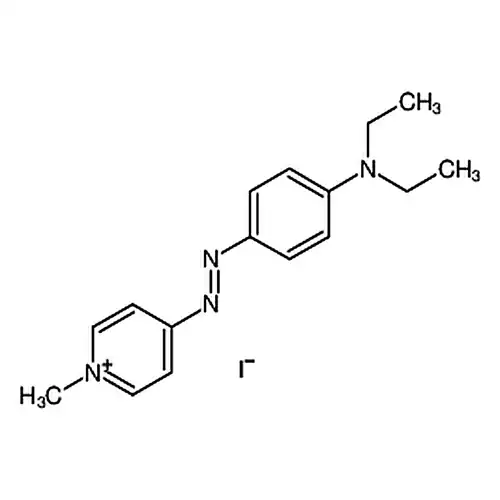 MDEPAP [=1-Methyl-4-(4-diethylaminophenylazo)pyridinium Iodide] [Extraction-spectrophotometric reagent for anionic surfactants]